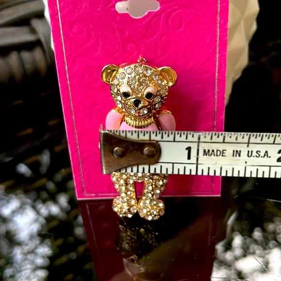 Bear Rhinestone Brooch Pin - Picture 5 of 5